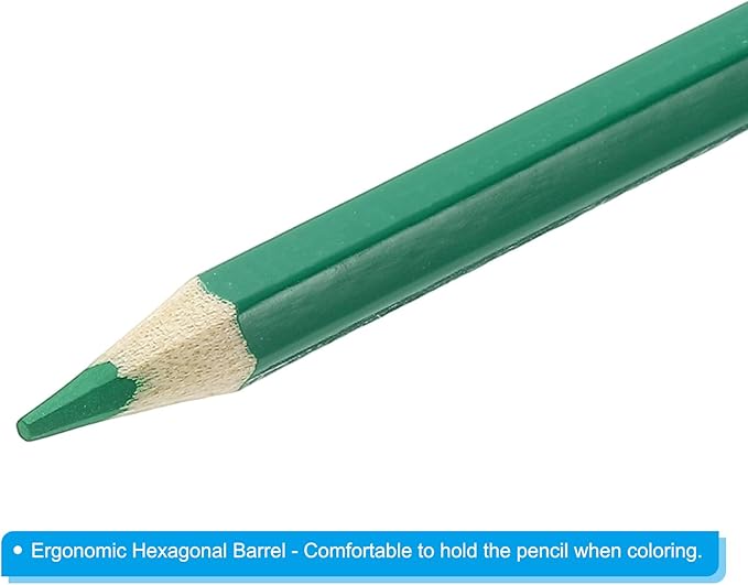 PATIKIL Watercolor Pencil, 6Pcs Water Soluble Pencils for Blending, Coloring, Sketch Drawing, Painting, Emerald Green