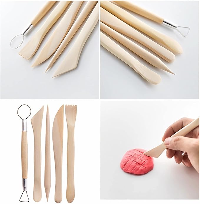 Clay Tools 52PCS Pottery Tools Clay Sculpting Tools Polymer Clay Tools Kit Ceramic Tools for DIY Handcraft Modeling Clay Carving Tools Set