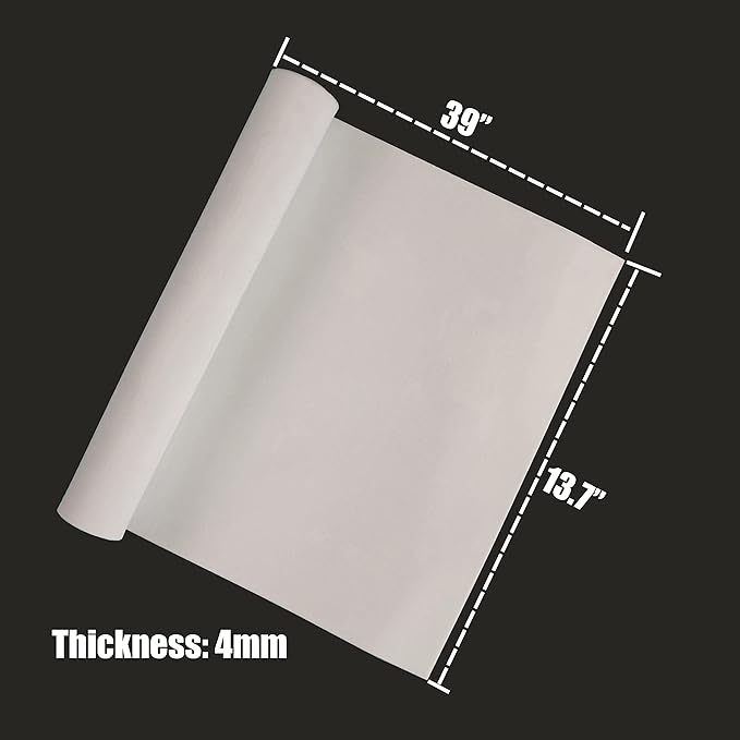 OISAKLD EVA Foam 2mm-10mm 13.7"×39" Craft Foam Sheet 74 kg/m³ Cosplay Foam for Craft Model Cosplay 4mm