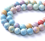 6mm 60pcs Natural Alxa Rainbow Stone Beads for Jewelry Making Energy Healing Power Stone Beads DIY Bracelet Necklace Accessories 15"