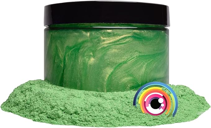 Eye Candy Pigments Premium Green Mica Powder - Jade Green (50gr) - for Epoxy, Resin, Soap, Paint, Woodworking, Acrylic Pouring, Bath Bombs, Fishing Lures - DIY Arts and Crafts Additive