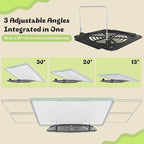 1000 Pieces Puzzle Board 3-in-1 Double-Sided & Rotating & Tilting, Plastic Puzzle Table with Sorting Boxes and PVC Cover, Portable Lazy Susan Jigsaw Puzzle Board for Adults, Gray Green