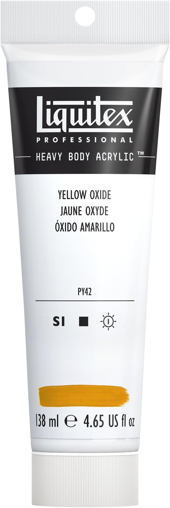 Liquitex Professional Heavy Body Acrylic Paint, 4.65-oz (138ml) Tube, Yellow Oxide
