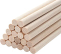 Wooden Dowels Round Wood Dowel Rods 3/8 x 15 Inch, 20PCS Macrame Dowel Wooden Sticks for Crafts, Unfinished Hardwood Sticks for Arts and DIYers, Crafting, Tiered Cake Support and Wedding Ribbon Wands