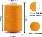 Simthread All Purpose Sewing Thread, 10 Spool Assorted Red Series 1000 Yards Each Bobbin Polyester Thread for Sewing, Handy Polyester Sewing Threads for Sewing Machine - (Red Series)