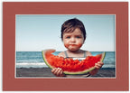 Pack of 25 Acid Free 11x14 Mats Bevel Cut for 8.5x11 Photos - Brick Red Precut Matboards For Pictures, Photos, Framing - 4-ply Thickness