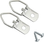 150 Pack Small D-Ring Steel Picture Hangers with Screws Picture Frames Picture Hang Solutions, for Hanging Clock Paintings Artwork Picture Frame Hook Photos