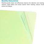 PATIKIL A4 Size Guided Reading Sheet, 5pcs Correction Lighting Gel Filter Colored Overlay Transparent Color Film for Classroom Photo Studio, Light Green