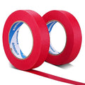 Painters Tape, 1" x 60 yd (120 Yards Total), 2 Rolls - Red Painting & Masking Tape - Multi Surface Use - 14 Day Clean Release Trim Edge Finishing Tape