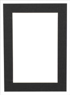 6x8 Mat for 8x10 Frame - Precut Mat Board Acid-Free Show Kit with Backing Board, and Clear Bags Textured Black 6x8 Photo Matte Made to Fit a 8x10 Picture Frame Matboard for Framing, Pack of 1 Mat