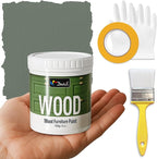 DWIL Matte Finish Furniture Paint - 5 Oz Wood Paint for Cabinets, Doors, Tables, and Dressers Refinishing - Water-Based, Non-Toxic & Odorless, Easy to Apply(Cardamom Green)-Trial Pack