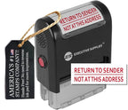 Return to Sender Stamp, Wrong Address Return to Sender Rubber Stamp, self Inking Rubber Stamp -Red Ink-with More Impressions, Designed with Advanced Technology by Executive Supplies