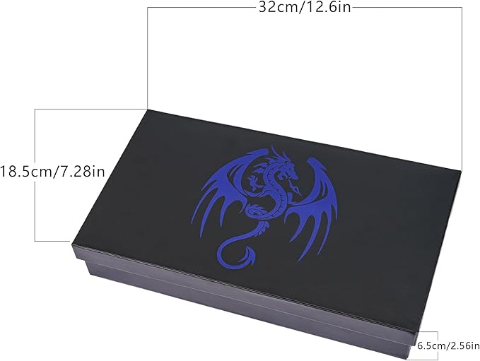 D&D Dice Storage Box 4 in 1 Portable Dice Case, RPG DND Rolling Tray Leather Box for Role Playing Games and Other Tabletop Game