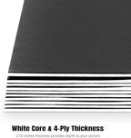 AUEAR, 15 Pack 12x16 Uncut Matte Boards Black Photo Mat Board Great for Picture Framing, Print, Artwork