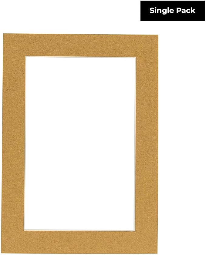 5.5x8.5 Mat for 8.5x11 Frame - Precut Mat Board Acid-Free Show Kit with Backing Board, and Clear Bags Rattan Beige 5.5x8.5 Photo Matte For a 8.5x11 Picture Frame Matboard for Framing, Pack of 1 Mat