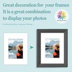 MBC Mat Board Center, 10 Pack 9X12 for 6X8 White Picture Mats Frame Mattes, Bevel Cut, Acid Free, 4-Ply Thickness