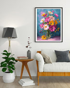 Moohue 14 ct Counted Cross Stitch Kits for Adults Flowers Cross Stitch Patterns Stamped Printed Cross Stitch Kits (Flowers 9)
