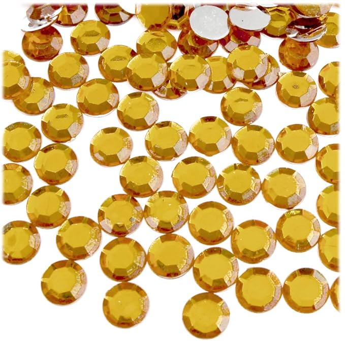 The Crafts Outlet 144pc Rhinestones Round 10mm - Peridot Light Green