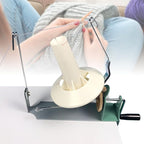 Yarn Ball Winder 18oz Large Swift Yarn Fiber Wool String Ball Winder, Tabletop Clamp Up to 2'', Hand Operated Center Pull Yarn Ball Winder