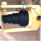 Colored Natural Wool roving, 1 lb. Best Wool for Needle Felting, Wet Felting, handcrafts and Spinning. (Total Black, 1 lb)