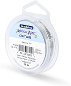 Artistic Wire, 28 Gauge Tarnish Resistant Colored Copper Craft Wire, Grey, 40 yd