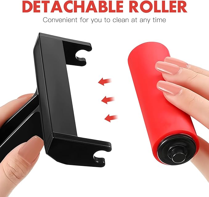 Ciieeo 10 Pcs Red Roller Mini Tools Hand Tools Tools Printmaking Brayer Hard Rubber Applicator DIY Craft Brush Manual Rubber Roller Small Brayer Painting Roller Ryle Plastic Ink