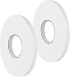 Double Sided Foam Tape 0.5In x 52.5FT 2 Pack, Mounting Tape Heavy Duty, Strong Adhesive Weatherproof Seal Strips for DIY Craft Picture Poster, Car & Gap Filling Mountings, Home Office Decor (White)