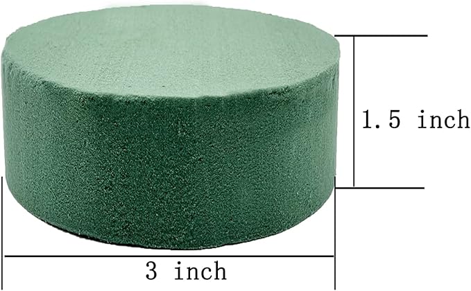 5 Pcs Floral Foam, MYYZMY 3 Inch Dry Wet Floral Foam Bricks Round for Artificial Flowers