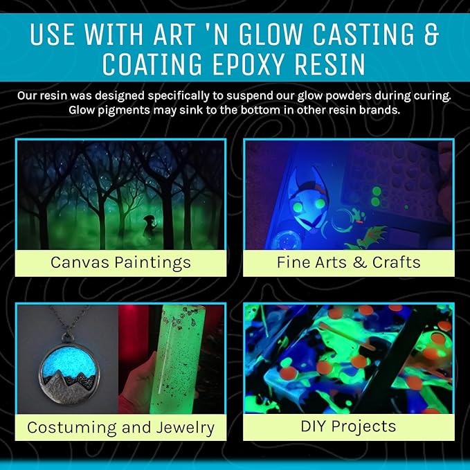 Glow in The Dark Pigment Powder - Neutral and Fluorescent Color for Art Painting, Fine Art, Nail Art Paint, and DIY Crafts - Long Lasting, 10+ Color Options - Neutral Red - (60 Grams/ 2.12 oz)