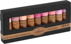 Charvin Extra Fine Professional Artist Oil Paint Set of 9 Shades of Pink - 20ml - Triple-Milled for Smoothness, Rich Texture, Poppy Oil-Based, Light-Fast, Handmade Oil Color Paints for Professionals