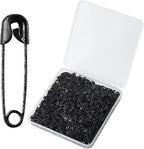 1000PCS Safety Pins, 0.75In/19mm Small Fastening Pins, Rust Resistant Nickel Plated Steel Set for Crafting, Sewing, Jewelry Making Fabric, Rimming Fastening Clip Button for Garment Hang Tag (Black)