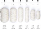 Natural Wool Bulk roving, 4 lb. Best Wool for Spinning, arm Knitting, Felting, Chunky Blankets and Tapestry. Natural Colors, un-Dyed. (Ecru, 4 lb)