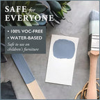 AMY HOWARD AT HOME: One Step Paint – Palace Grey – Chalk-Based Paint for Furniture, Cabinetry, and More. No Stripping, Sanding, or Priming! Made in the USA. Grey - Chalky Finish - 16 OZ