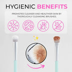 ISOCLEAN Professional Brush Cleaner 6 fl oz - Easy Pour Makeup Brush Cleaner for Cosmetic Tools, Cleans Bristles, Scented No-Rinse Formula Dries in 60 Seconds, Vegan, Not Tested on Animals