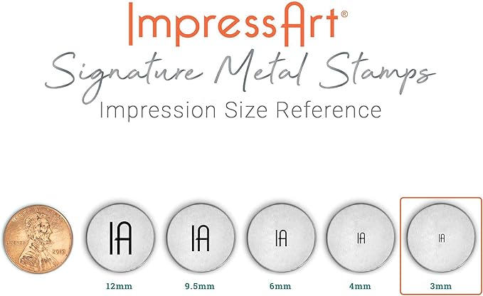 ImpressArt - Flourish G Signature Metal Design Stamp, 3mm