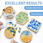 Mosaic Crystal Grout – Ultimate Grouting Solution & DIY Craft Essential for Mosaic Tile Projects, Handmade Art, & Home Decor (12.3oz)