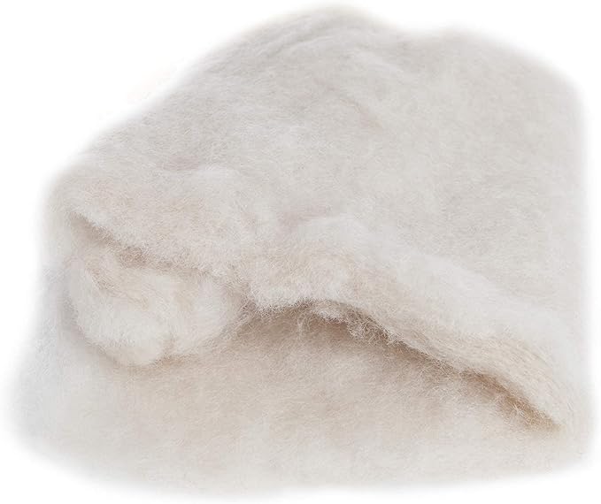 Desert Breeze Distributing Maori Wool Carded Batting, 100% Natural New Zealand Wool Made by DHG in Italy for Needle Felting, 3.5 OZ, 27 Micron, Color Sand