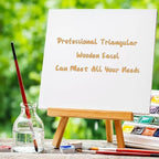 4Pack 9 Inch Pine Wood Easels, Easel Stand for Painting Canvases, Art, and Crafts, Tripod, Painting Party Easel, Kids Student Tabletop Easels for Painting, Portable Canvas Photo Picture Sign Holder