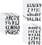 Outus 576 Pieces 8 Sheets Letters Stickers Self Adhesive Vinyl Letter Alphabet Number Stickers Mailbox Numbers Sticker, Decals for Classroom Decor, Sign, Door(Black,3 Inch)