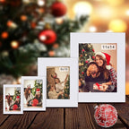 Egofine A5 White Picture Mats Pack of 14, Frame Mattes for 4x6 Pictures, Acid Free, 1.2mm Thickness, with Core Bevel Cut
