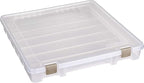 ArtBin 9100AB Super Satchel Slim 1 Open Compartment, Art & Craft Organizer, [1] Plastic Storage Case, Clear