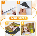 FINDMAG Magnetic Adhesive Sheets, 40PCS Magnetic Tape, Flexible Magnet with Adhesive Backing, Magnet Sheet Stickers for Crafts, Board, Photos, 4" x 6"