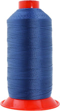 Mandala Crafts Bonded Nylon Thread Denim Heavy Duty Sewing Threads - 1250 YDs Size 138 420D T135 Tex 135 Thread for Leather Jeans Weaving Outdoor Marine Upholstery Threads