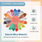 uxcell 10g/0.35oz Cosmetic Grade Mica Powder, 600 Mesh Mica Powder Natural Resin Epoxy Pigment Powders for Casting Resin, Candle Dye, DIY Nail Polish and Lip Gloss, Red