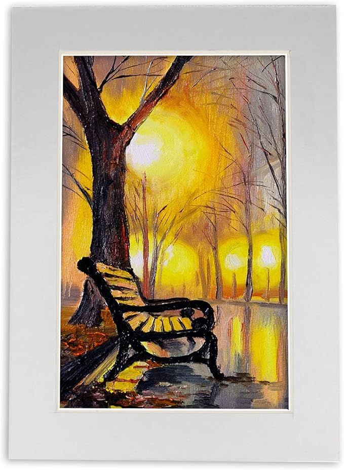 6x8 Mat for 8x10 Frame - Precut Mat Board Acid-Free Show Kit with Backing Board, and Clear Bags Metallic Silver 6x8 Photo Matte Made to Fit a 8x10 Picture Frame Matboard for Framing, Pack of 10 Mats
