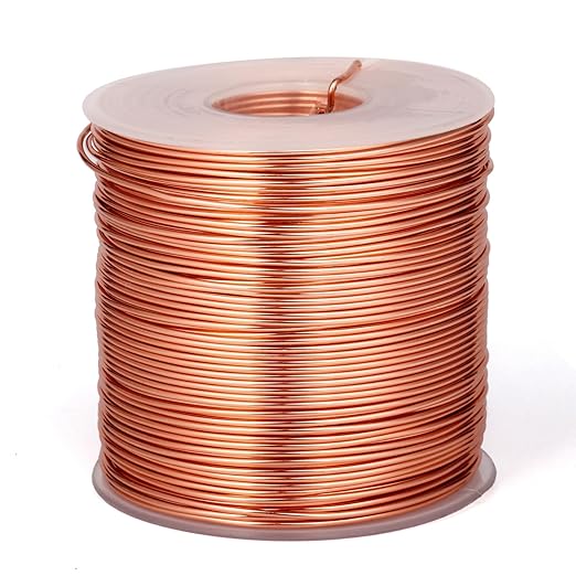 328 Feet Aluminum Craft Wire, 18 Gauge Copper Bendable Soft Metal Aluminum Wire Roll Bulk for DIY Crafts Sculpting Jewelry Making