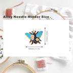 3Pcs Insect Themed Needle Minder, Magnetic Pin Holder for Cross Stitch, Needlework and Embroidery Accessories - Keep Your Needles Secure（ Bees，Butterflies，Cicadas）