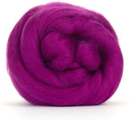 Revolution Fibers Merino Wool Roving | Premium Combed Wool Top | 22 Micron, Perfect for Felting Projects, Spinning, Wall Hangings and Tapestry (Fuchsia)