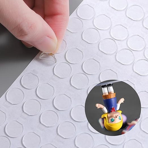 Adhesive Stick dots Two-Sided Sided Mounting Putty Stick Tack for Wall Hanging Crafts Balloons Festival Party Decorations,Clean Removable(0.79"*0.79"-600)
