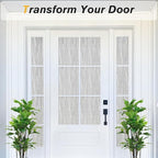 Haton Window Privacy Film, Frosted Glass Privacy Window Clings, Sun Blocking Frosting Opaque Coverings, Static Cling Removable Decorative Stickers for Home Door, Non-Adhesive 23.6" x 78.7"